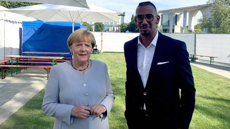 Jerome Boateng traf Angela Merkel im Kanzleramt