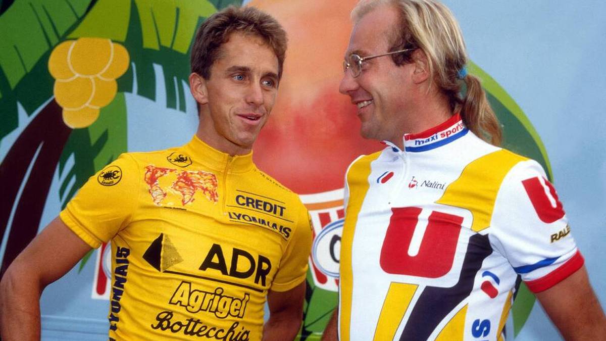 Greg LeMonds großer Rivale Laurent Fignon (r.) starb 2010 an Krebs