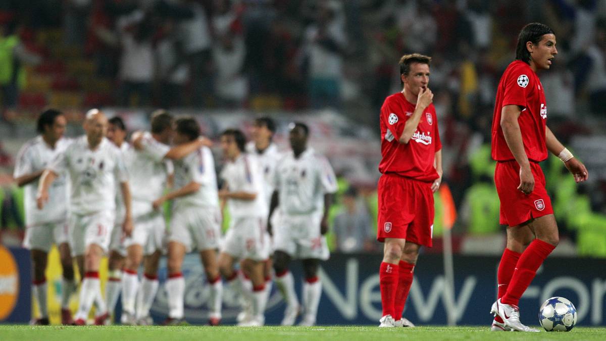 FC Liverpool gegen AC Mailand - 6:5 n.E. (3:3 n.V.) (2004/05): Das Champions-League-Finale in Istanbul schien zur Pause eigentlich schon entschieden. Die Italiener waren gleich in der ersten Minute in Führung gegangen und hatten die Partie danach absolut im Griff - zur Pause stand es 3:0