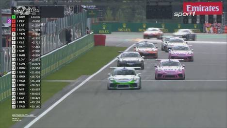 Ayhancan Güven hat das Rennen im Spa des Porsche Mobil 1 Supercup gewonnen. Der Türke siegt vor Dylan Pereira, der damit die Führung in der Gesamtwertung übernimmt.