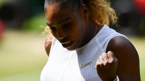 TENNIS-GBR-WIMBLEDON Mit ihrem achten Triumph in Wimbledon würde Serena Williams mit Margaret Court gleichziehen