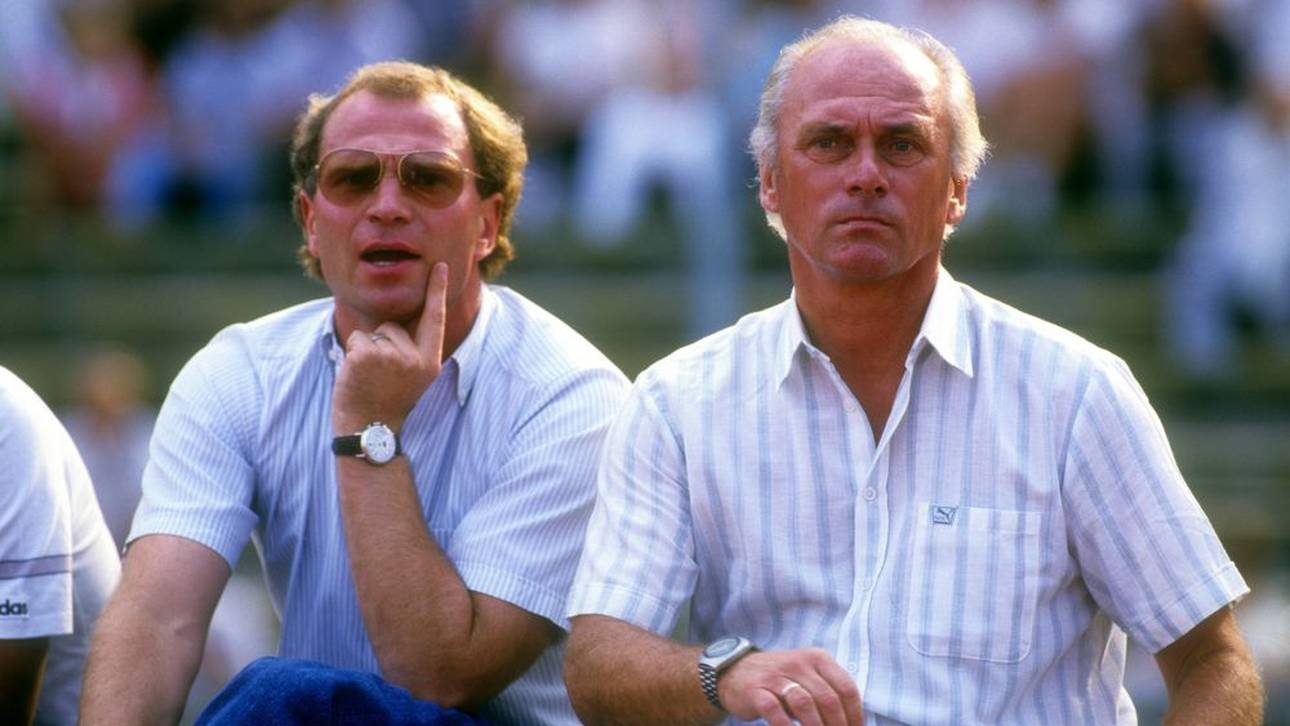 Uli Hoeneß und Udo Lattek traf die Niederlage gegen Porto ins Mark