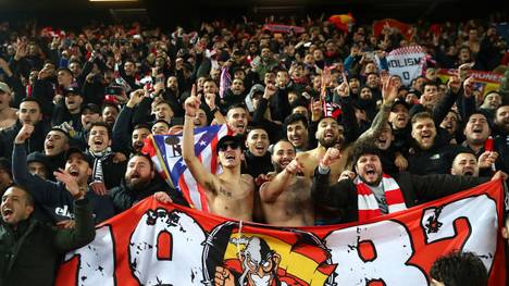 Am 11. März waren über 3000 Anhänger von Atletico Madrid in Liverpool zu Gast