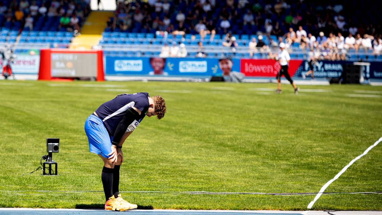 Johannes Vetter kämpfte in diesem Jahr mit einer Ellenbogenverletzung und verpasste die Olympischen Spiele in Paris