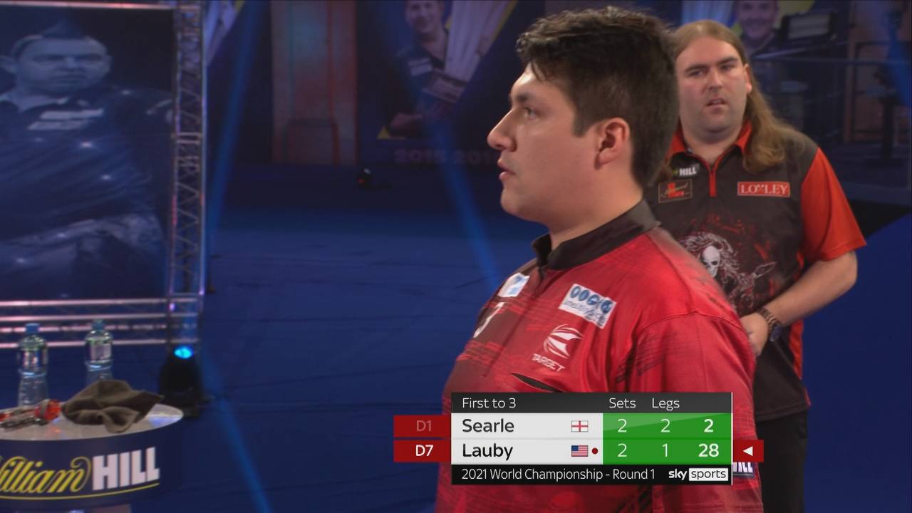Darts-WM 2021: Ryan Searle besiegt Danny Lauby mit 3:2