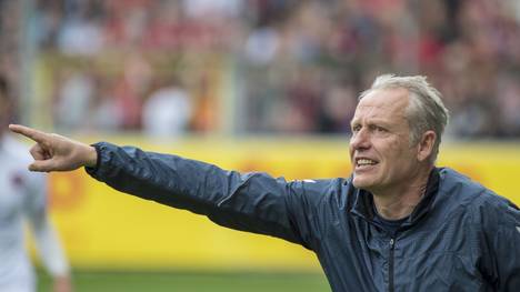 Freiburg-Trainer Christian Streich war mit der Leistung seines Teams zufrieden