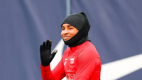 Aufatmen bei RB Leipzig: Mit Christopher Nkunku ist der Schlüsselspieler der Bullen-Offensive zurück im Mannschaftstraining. 