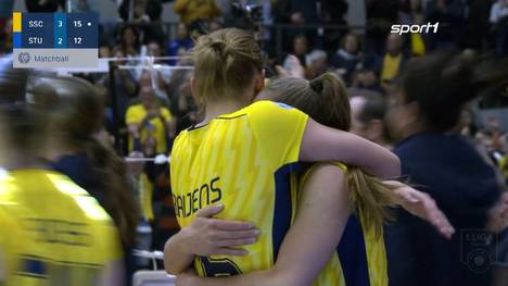 Das war Werbung für den Frauen-Volleyball! In einem packenden Spiel gewinnt der SSC Palmberg Schwerin denkbar knapp gegen den Allianz MTV Stuttgart.