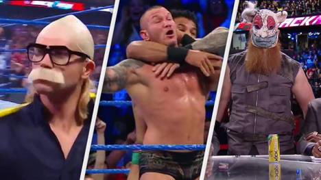 Verrückte Auftritte bei WWE Backlash 2017: Tyler Breeze, Randy Orton und Jinder Mahal, Erick Rowan (v.l.)