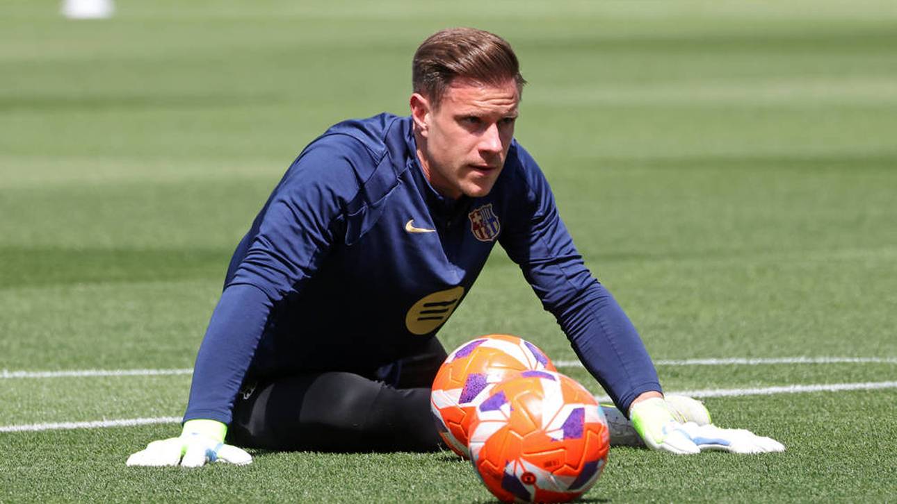 Ter Stegen trainiert allein