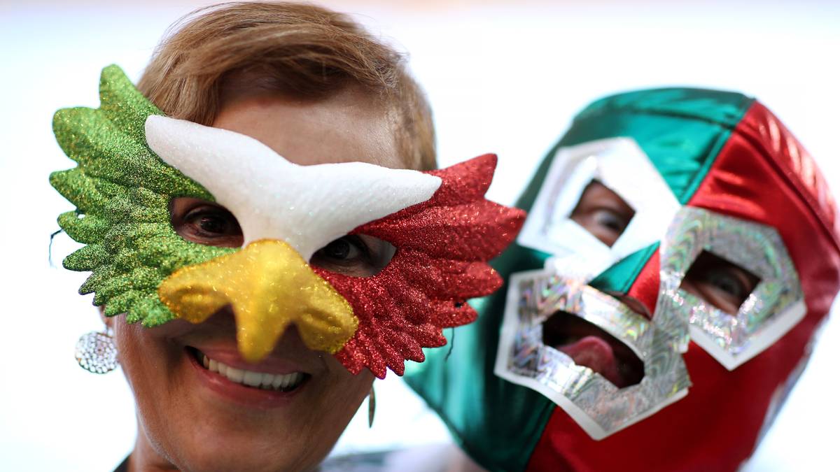 Oder man geht auf Nummer sicher und trägt lieber mexikanische Masken statt Farbe