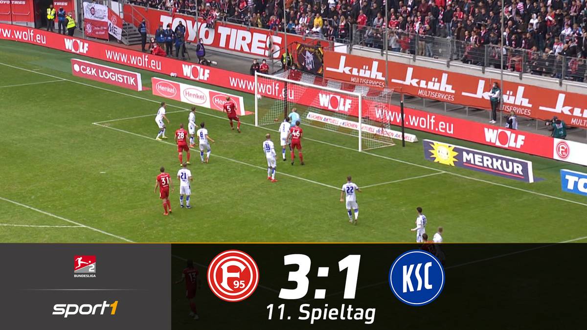 Fortuna Düsseldorf - Karlsruher SC (3:1): Tore und Highlights | 2. Bundesliga