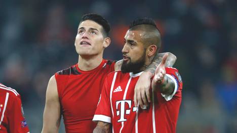 Arturo Vidal (r.) und James Rodríguez kennen sich aus München