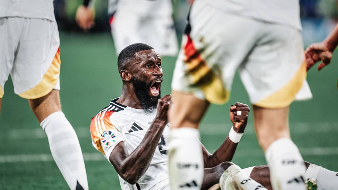 Rüdiger feierte sich gegen Dänemark für eine Abwehraktion in der Nachspielzeit