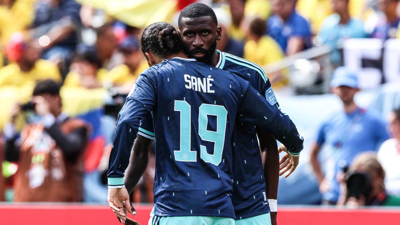 Antonio Rüdiger zusammen mit Leroy Sané