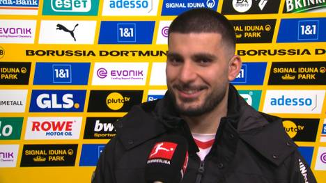 Der VfB Stuttgart gewinnt gegen Borussia Dortmund. Deniz Undav zeigt sich nach dem Spiel zufrieden, plaudert aus, wer in der Kabine als DJ-Auftritt und spricht über seine vergebene Großchance. 
