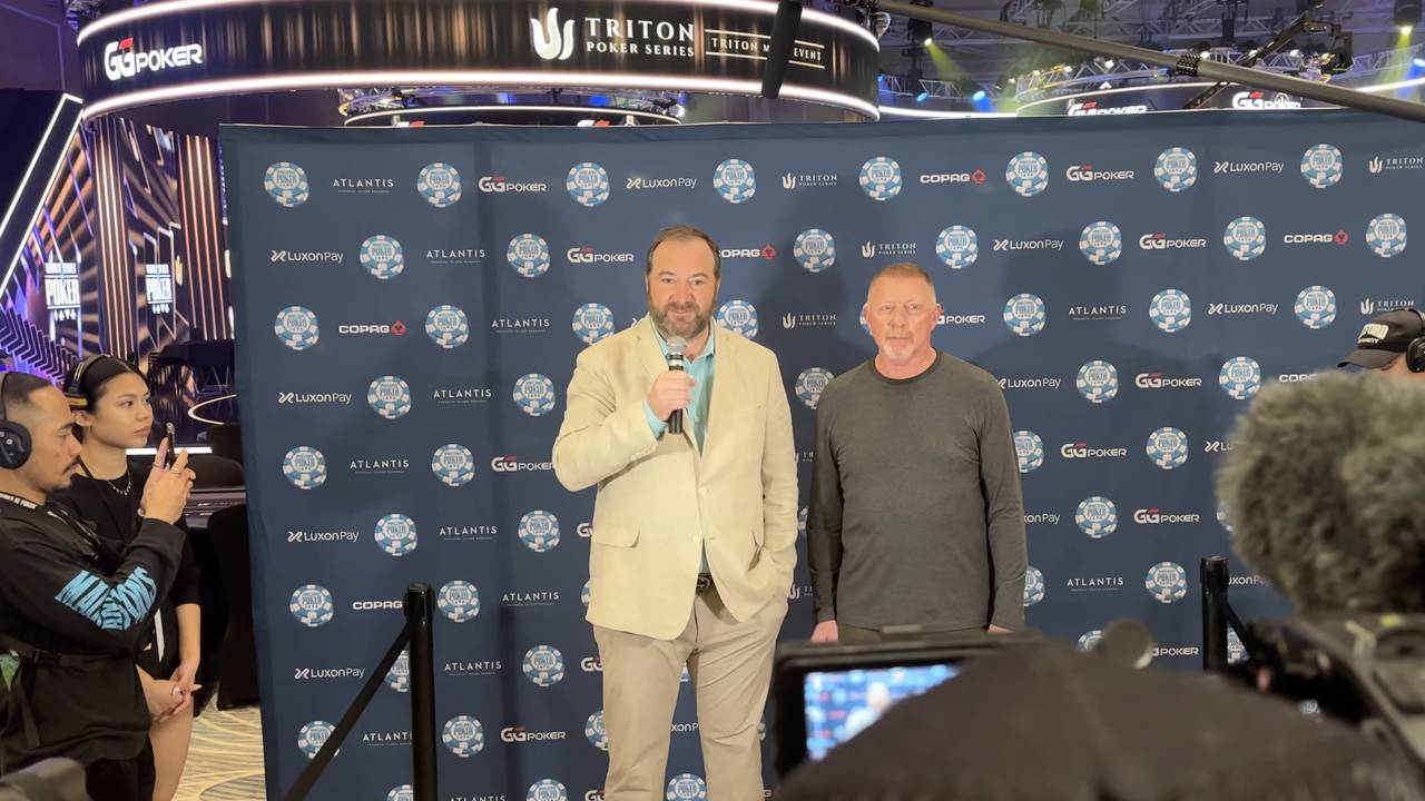 Boris Becker eröffnet das Super Main Event der WSOP Paradise