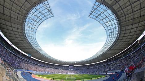 Das Berliner Olympiastadion war bei der Partie Hertha gegen Bayern nicht ausverkauft