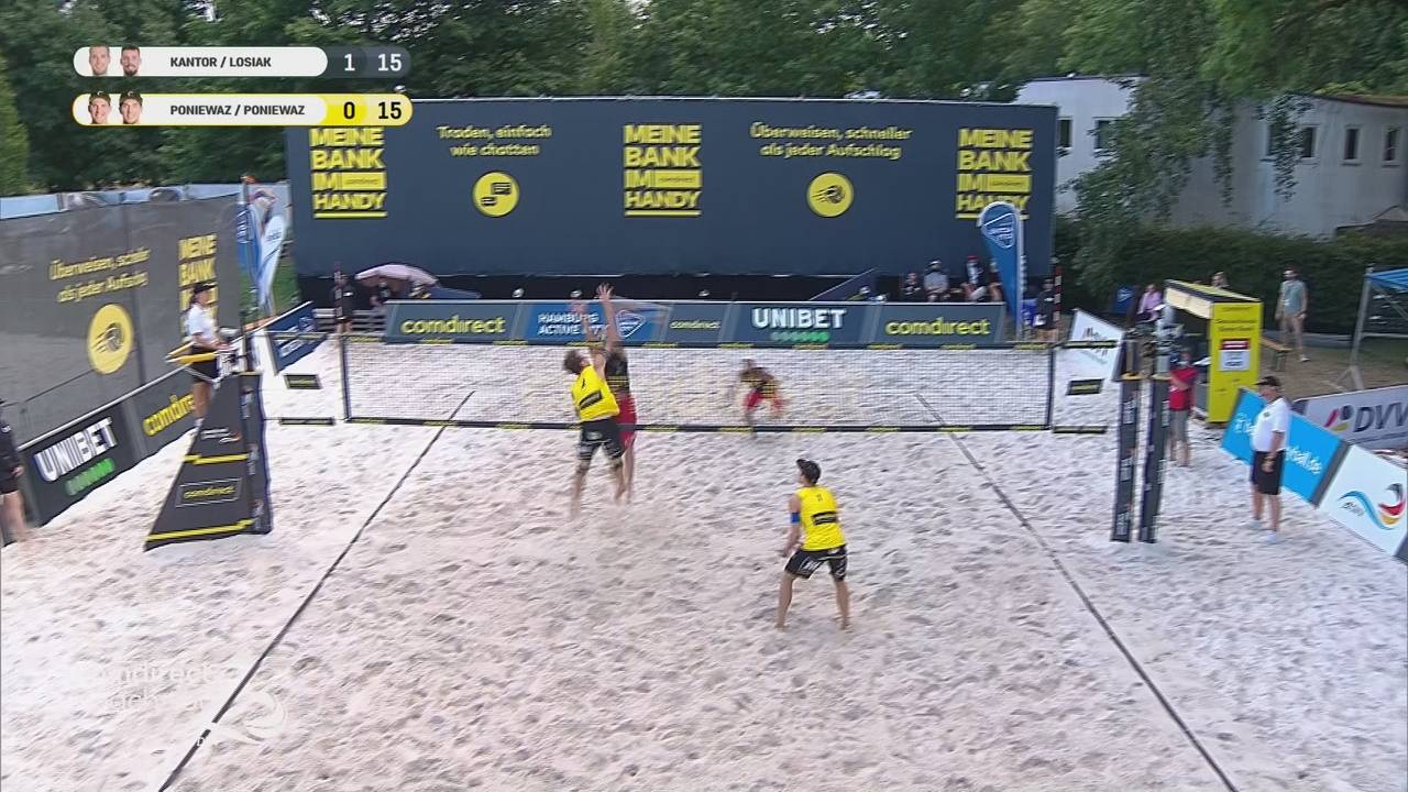 Beachvolleyball: Kantor/Losiak schlagen Poniewaz-Qaudrat im Finale von Hamburg