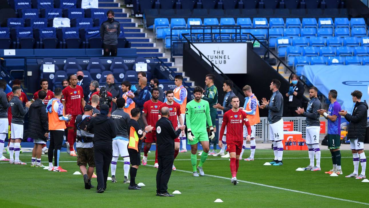Manchester City stand dem FC Liverpool Spalier