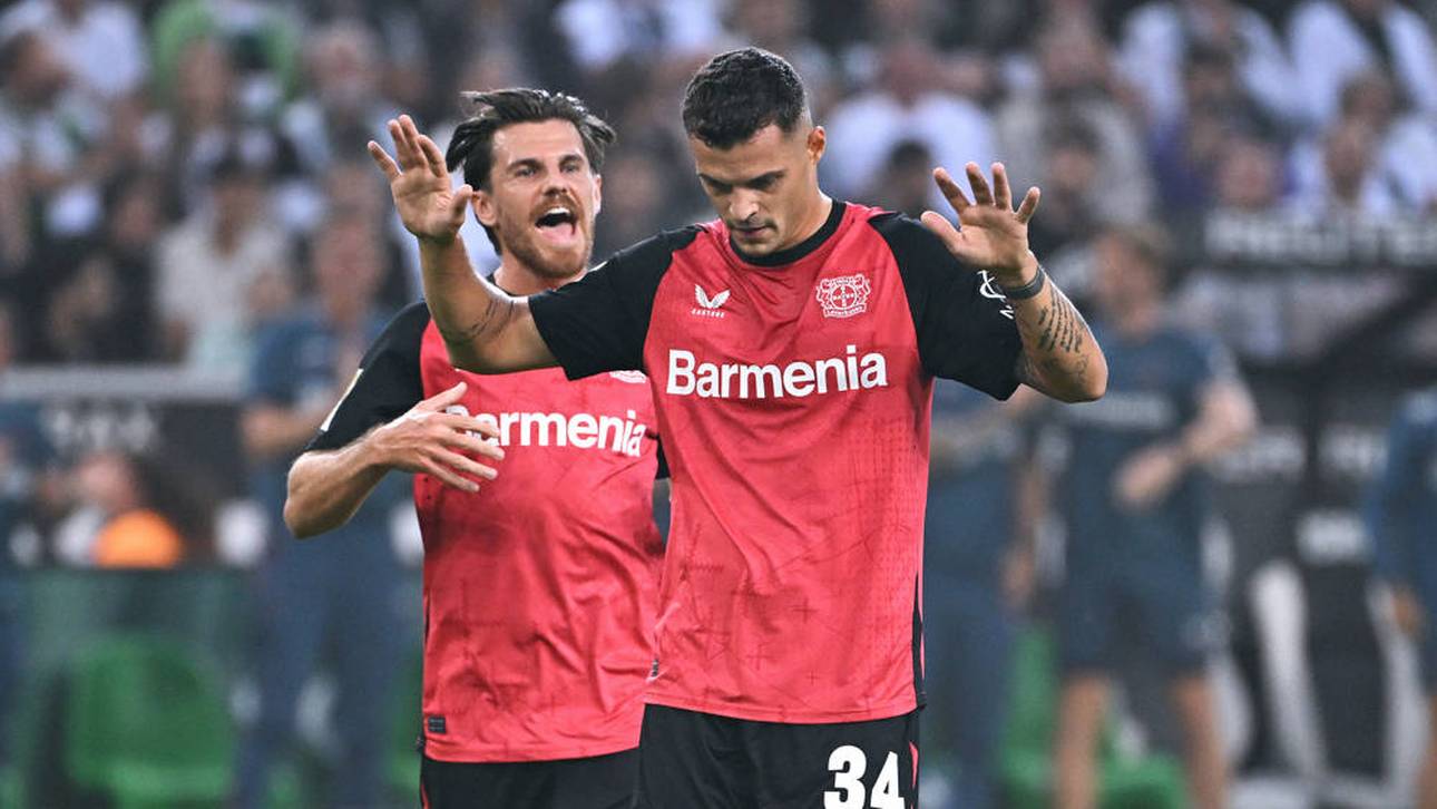Granit Xhaka sorgte mit seinem Traumtor aus der Distanz für die frühe Leverkusener Führung