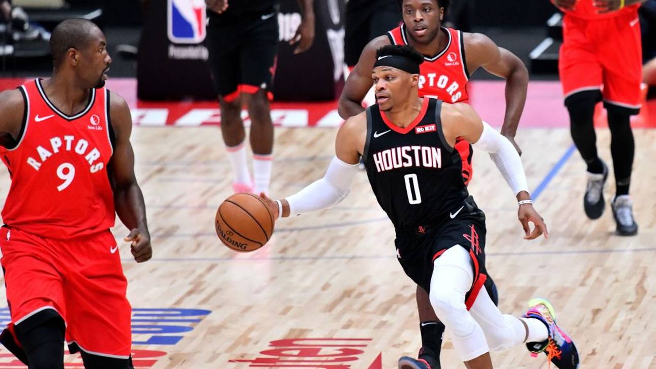Russell Westbrook bildet mit James Harden bei den Houston Rockets eines der stärksten Duos der NBA