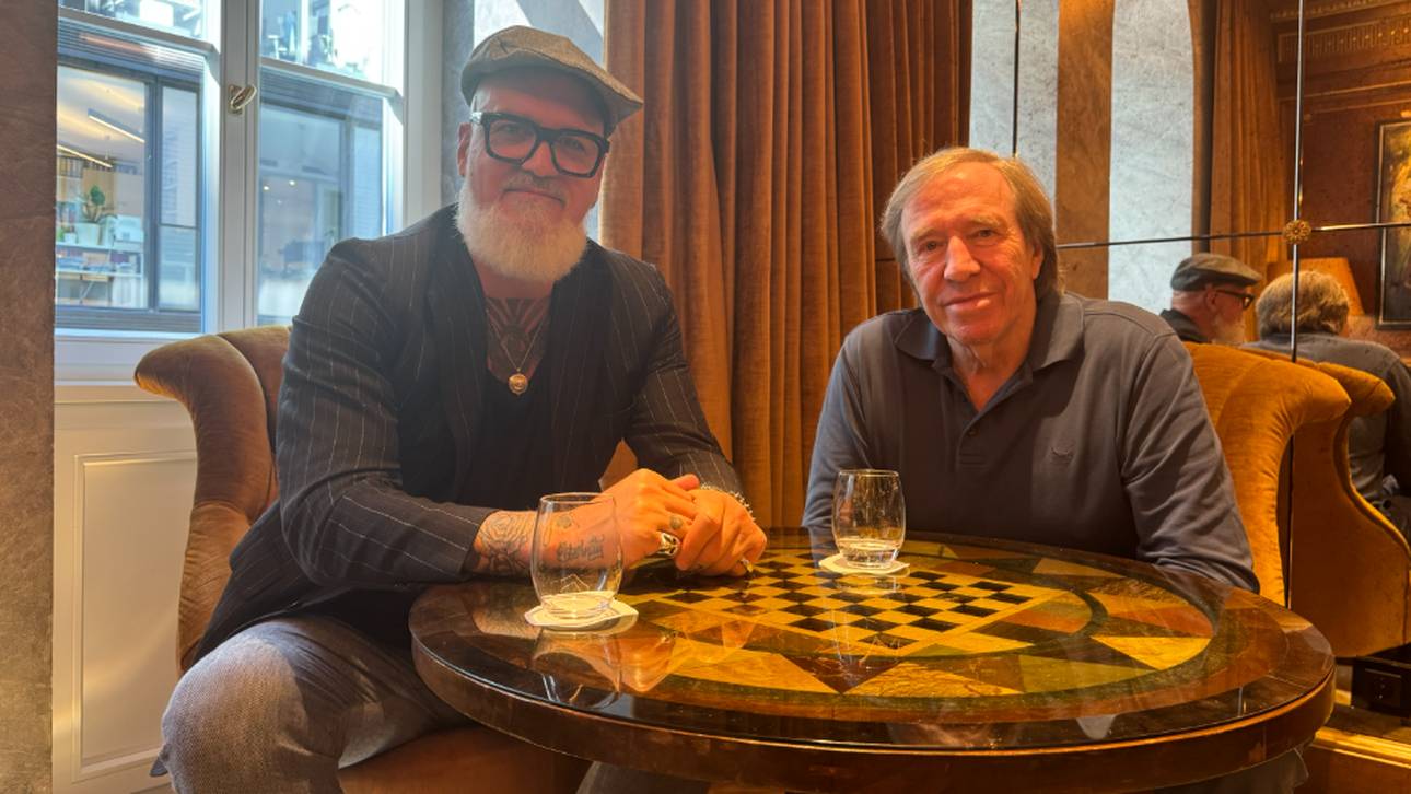Günter Netzer traf sich in München mit SPORT1-Reporter Reinhard Franke