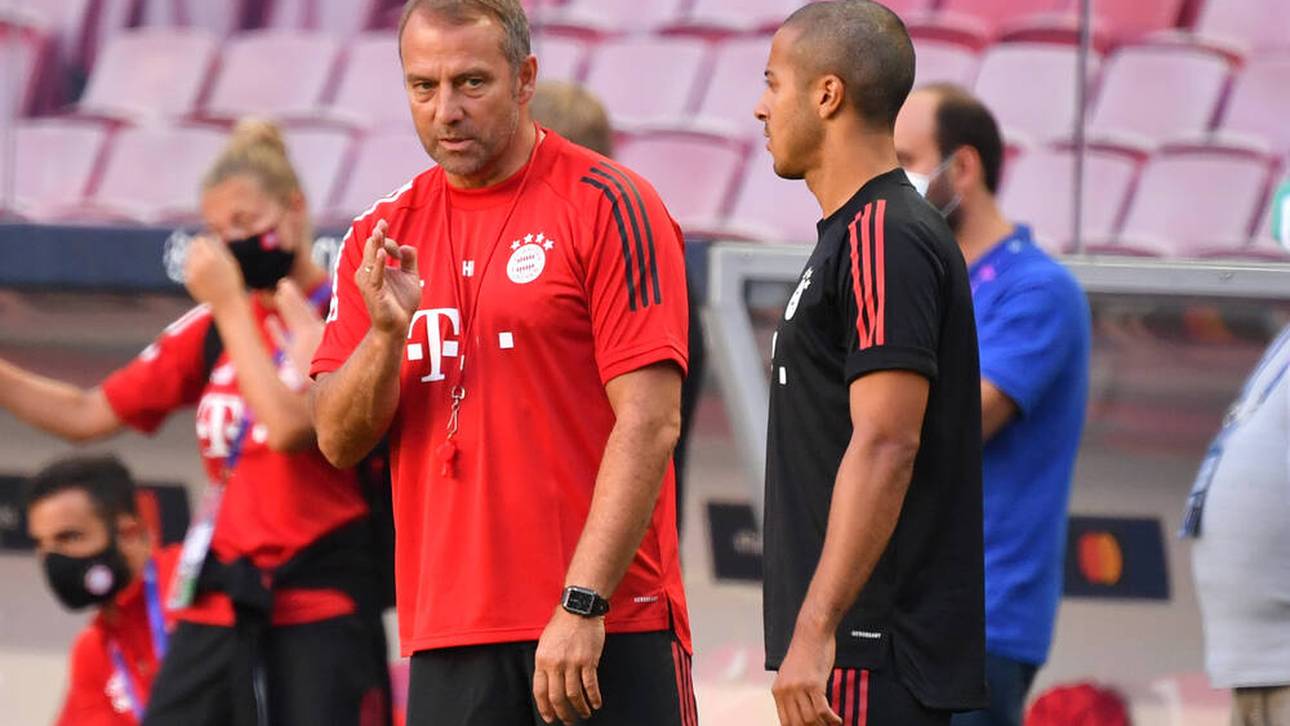 Hansi Flick (l.) und Thiago kennen such aus Bayern-Zeiten