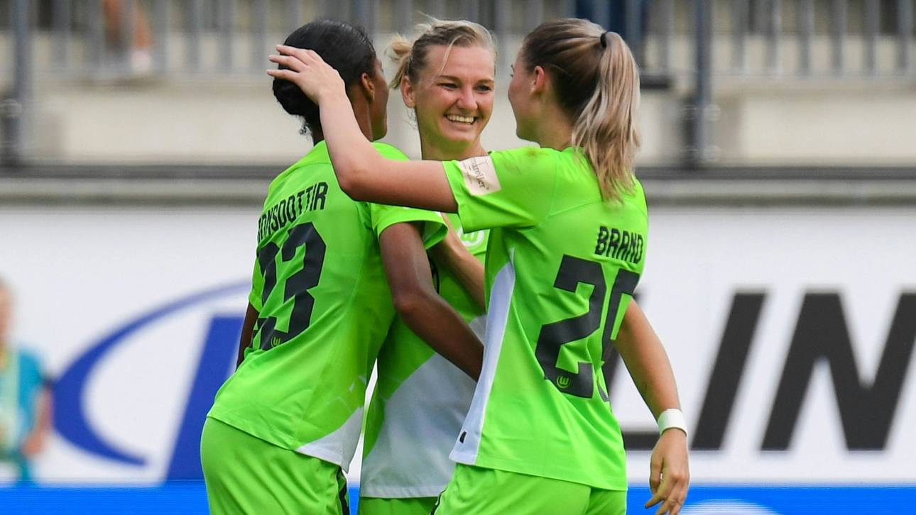 Frauen-Bundesliga: Wolfsburg startet souverän – RBL verliert