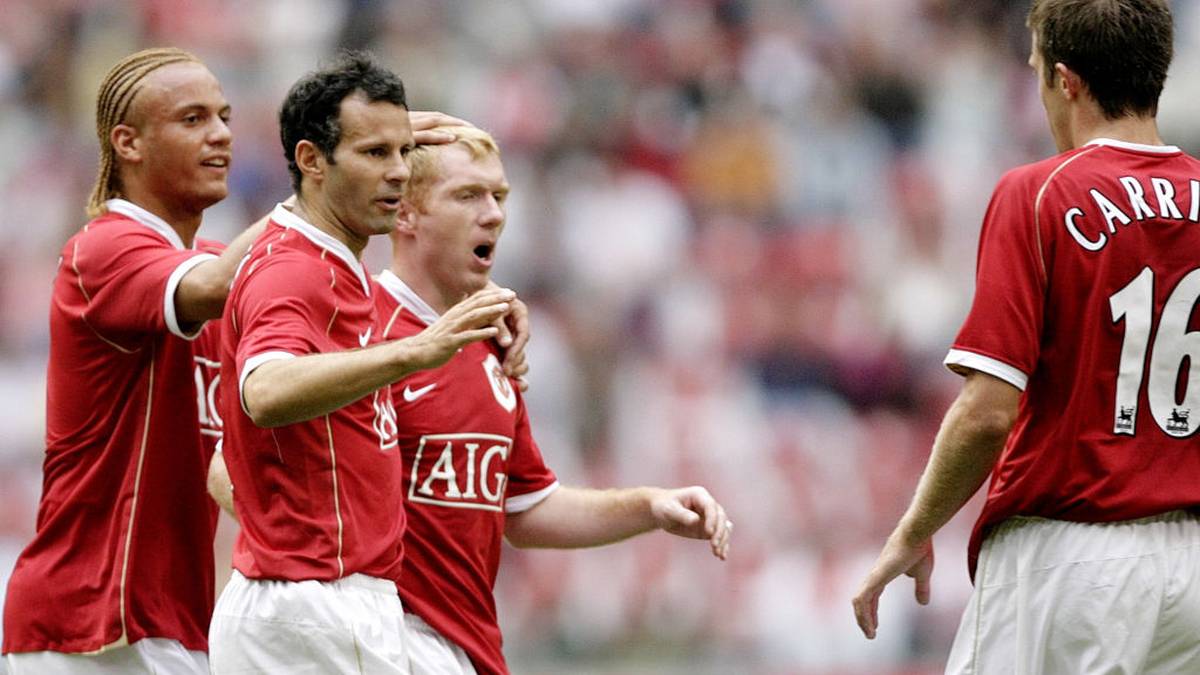 Ryan Giggs ist bei Manchester United eine lebende Legende und mit 927 Einsätzen der Rekordspieler. Über 24 Jahre trug der Waliser das Trikot der Red Devils - an der Seite von zahlreichen Stars