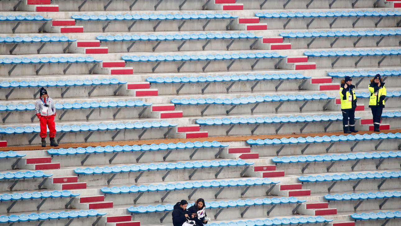 Deshalb sind Olympia-Tribünen leer