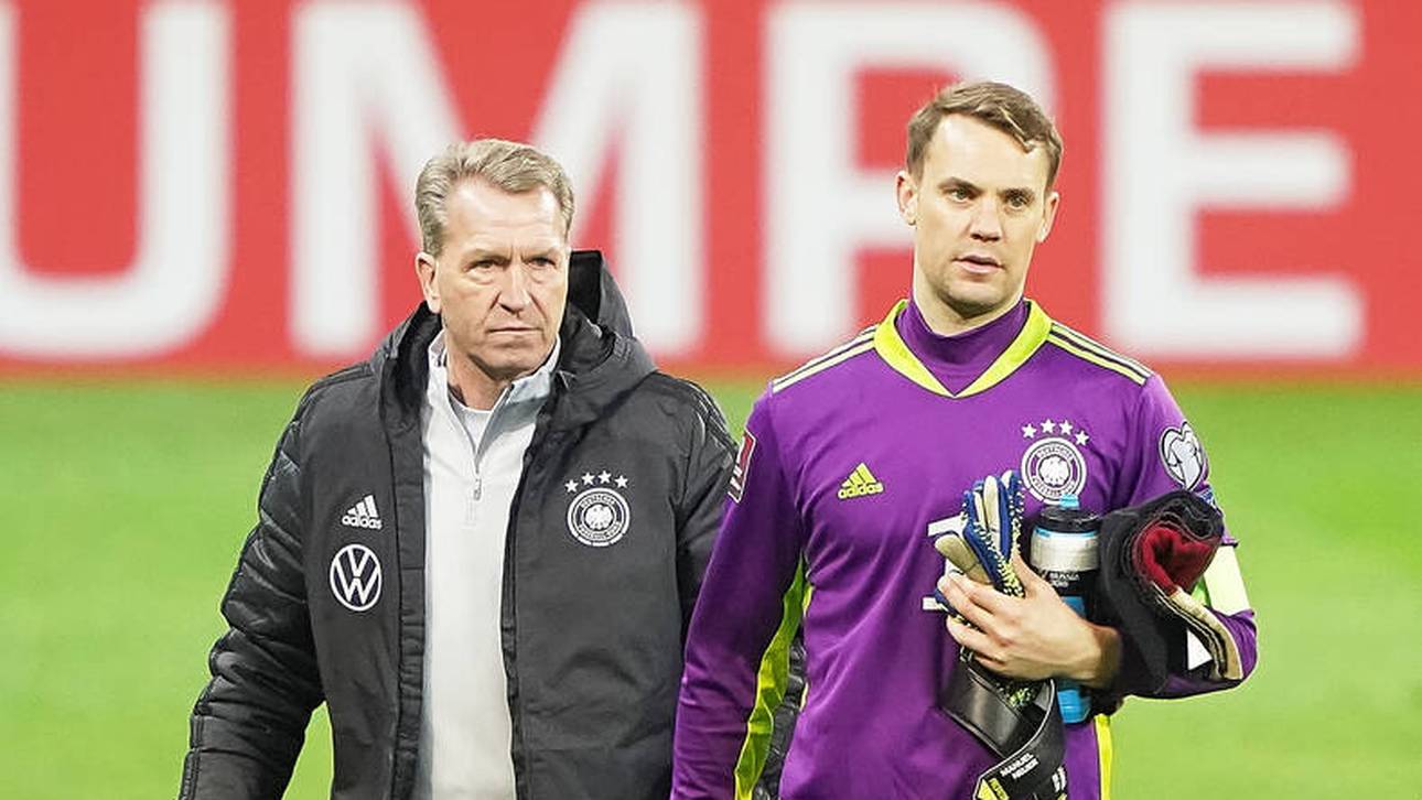 Andreas Köpke (l.) wünscht sich eine DFB-Rückkehr von Manuel Neuer (r.)