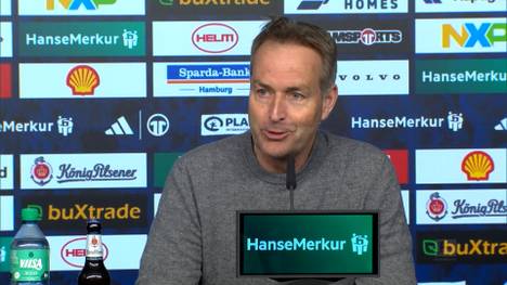 Leverkusens Trainer Kasper Hjulmand lobt nach dem Sieg beim HSV Youngster Montrell Culbreath. Der 18-Jährige habe hart trainiert und sich seinen Einsatz mehr als verdient, so der Däne.