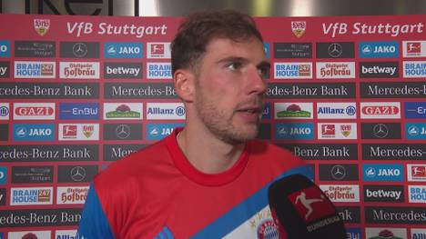 Leon Goretzka spricht im Interview über den Sieg vom FC Bayern München gegen den VfB Stuttgart.