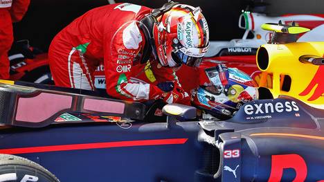 Sebastian Vettel gratulierte Max Verstappen nach dem Rennen in Barcelona zum Sieg