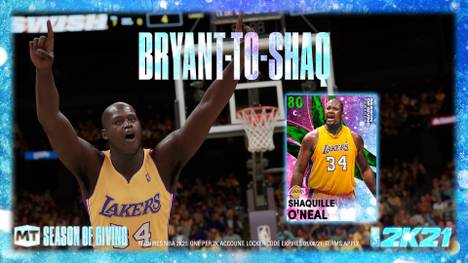 Die NBA-2K21-MyTeam-Season 3 wird von keinem geringeren präsentiert als Center-Legende Shaqille O'Neal