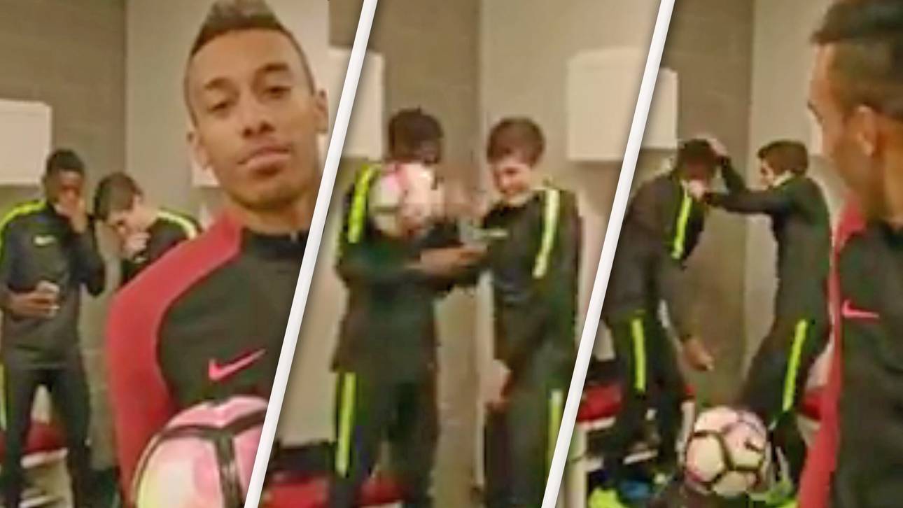 Per Hacke! Auba schießt Dembele ab