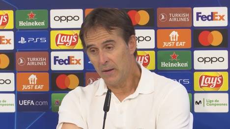 Der ehemalige spanische Nationaltrainer Julen Lopetegui bedankt sich nach seiner Entlassung beim FC Sevilla. Unter Lopetegui gewann der Verein 2020 die UEFA Europa League