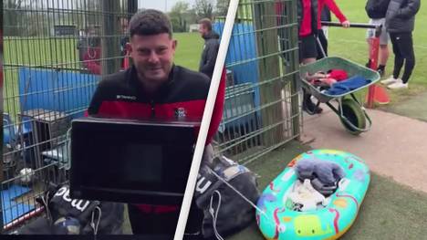Ein englischer Regionalliga-Club hat seine Mannschaft zu einer außergewöhnlichen Challenge herausgefordert. Die Aufgabe? Alles, nur keine Sporttasche.