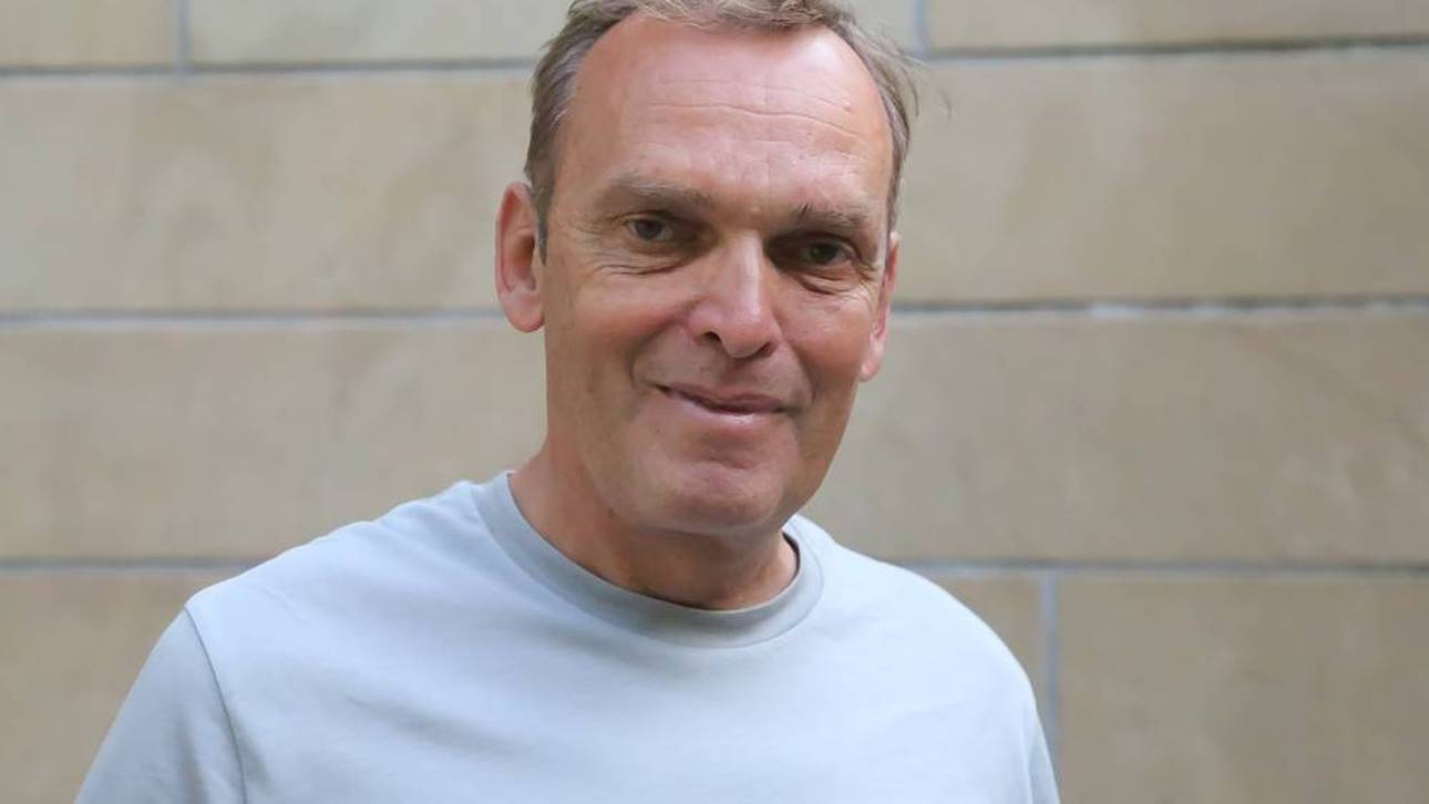 Olaf Ludwig beim Radrennen Rund um den Dom in Magdeburg 2025