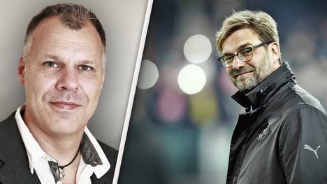 SPORT1-Redaktuer Holger Luhmann (l.) und Jürgen Klopp