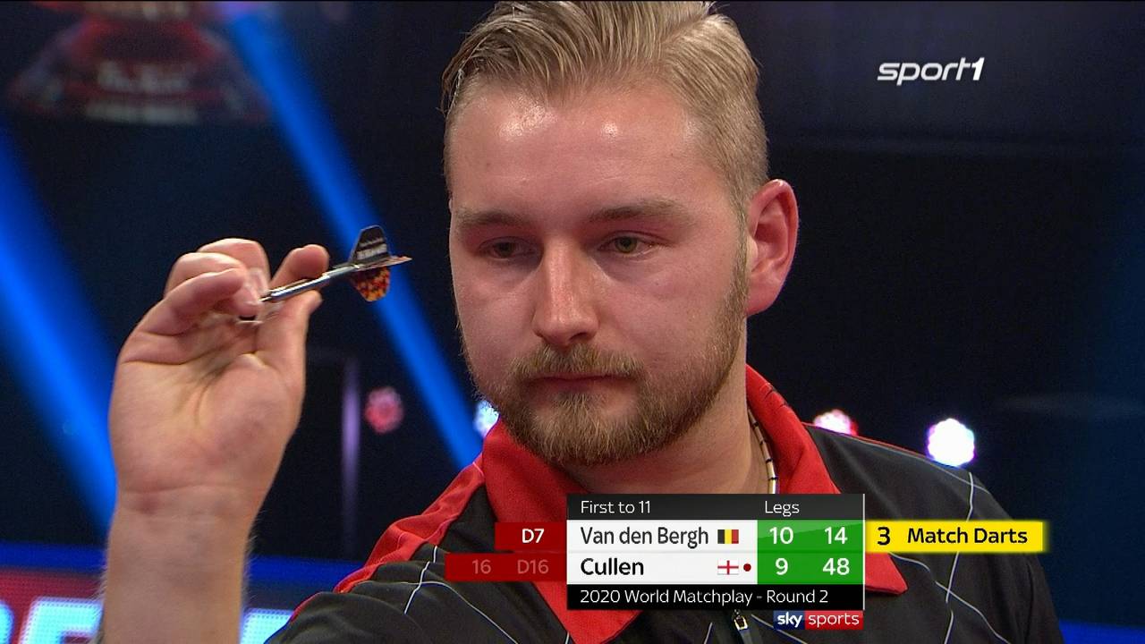 World Matchplay: Dimitri Van den Bergh besiegt mit 11:9 Joe Cullen