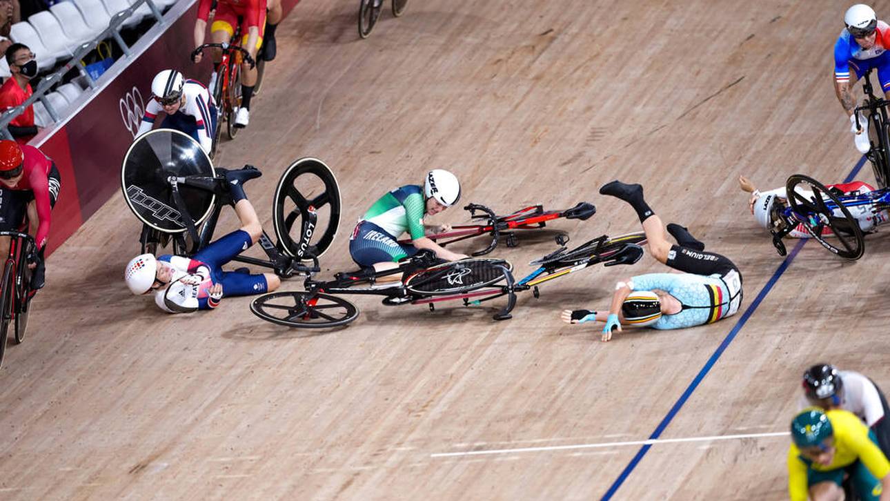 Massensturz überschattet Bahnradrennen