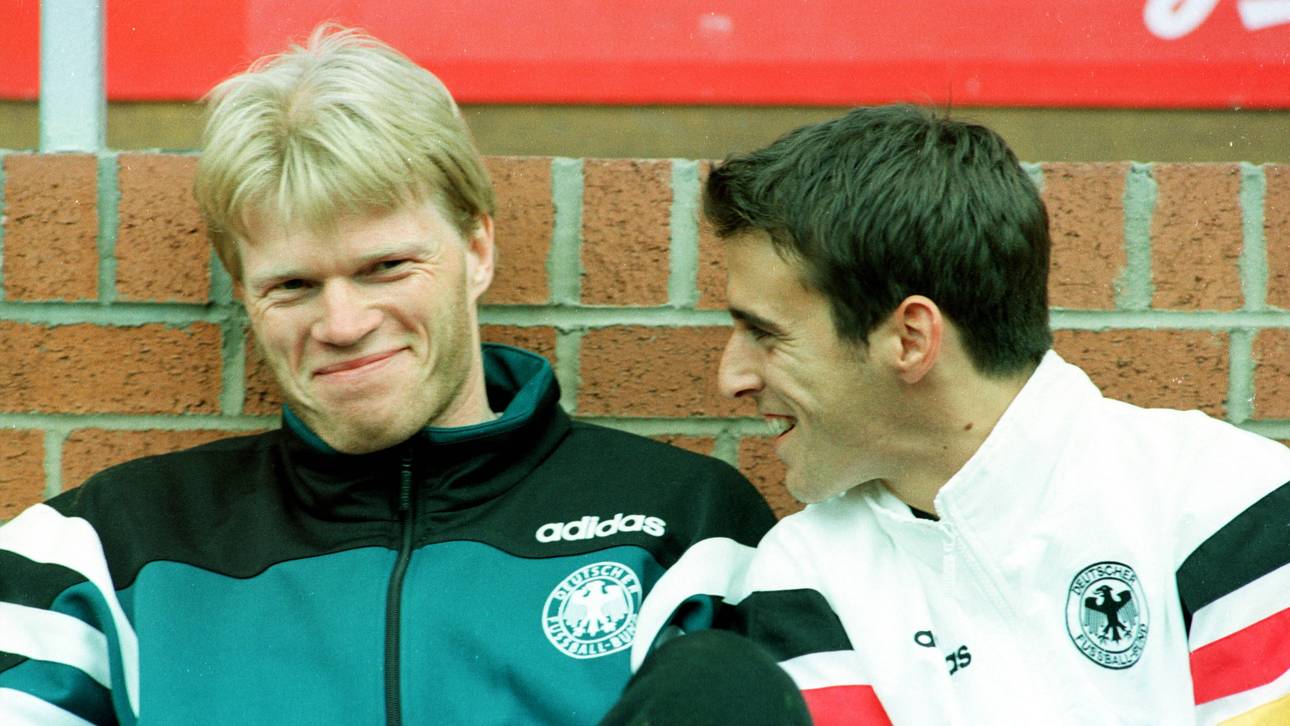 Oliver Kahn (l.) und Mehmet Scholl gingen vom KSC zum FC Bayern