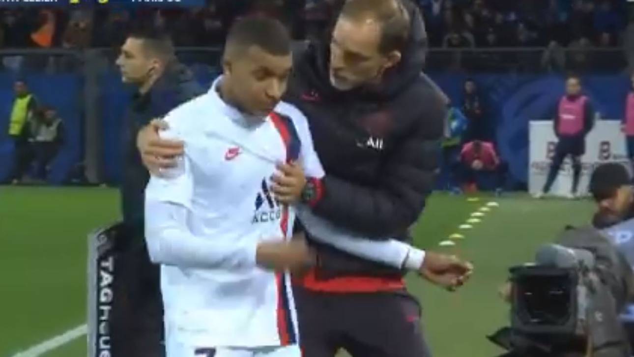Tuchel und Mbappé mit bizarrer Szene