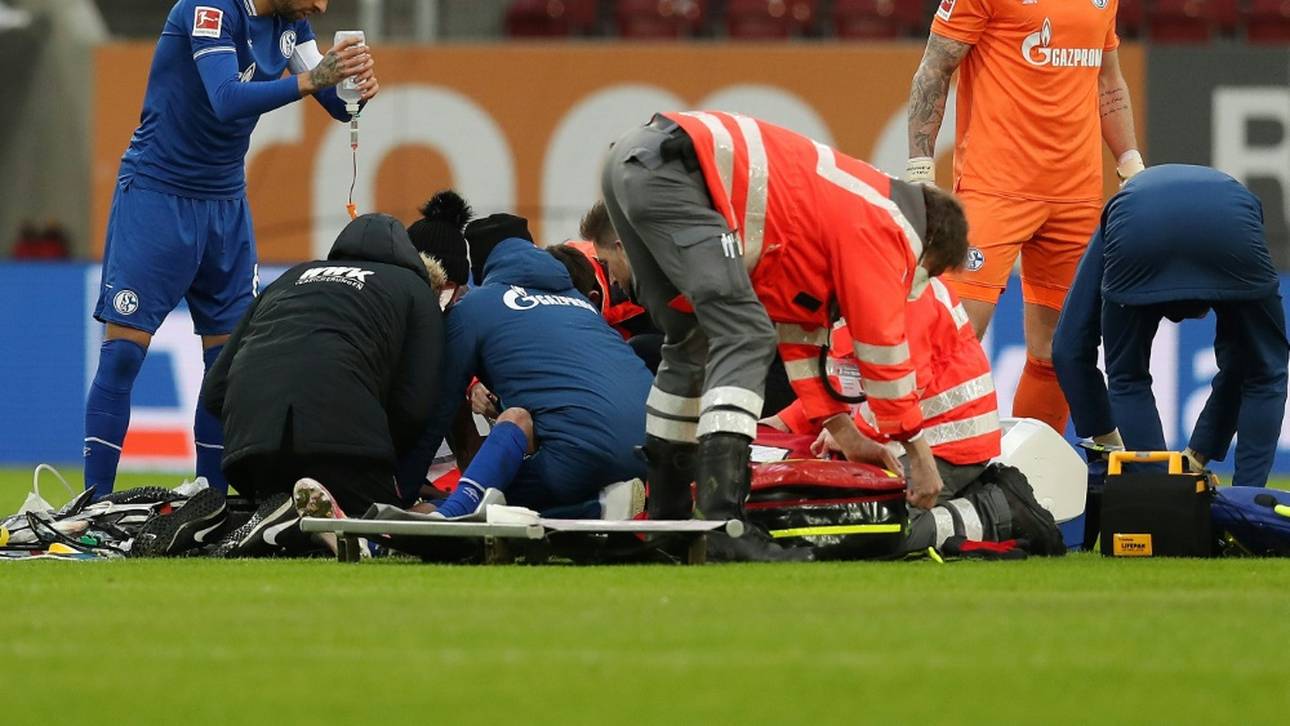 Schalke-Stürmer Uth nach Zweikampf wohl schwerer verletzt