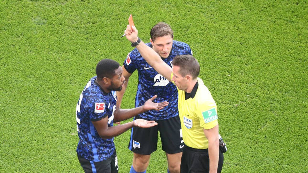 Blitz-Platzverweis für Hertha-Star