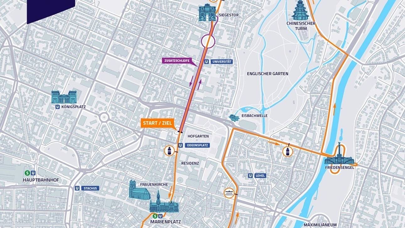 EM-Strecken 2022: Marathon und Gehen im Herzen Münchens