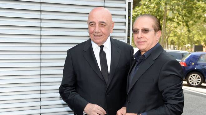 Adriano Galliani (left) and Silvio Berlusconi in August 2019