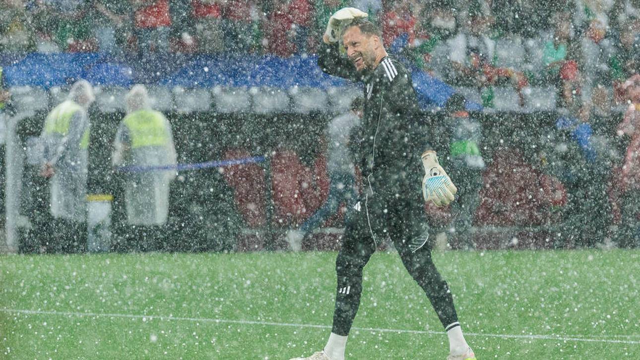 Hagel-Chaos verzögert DFB-Anpfiff